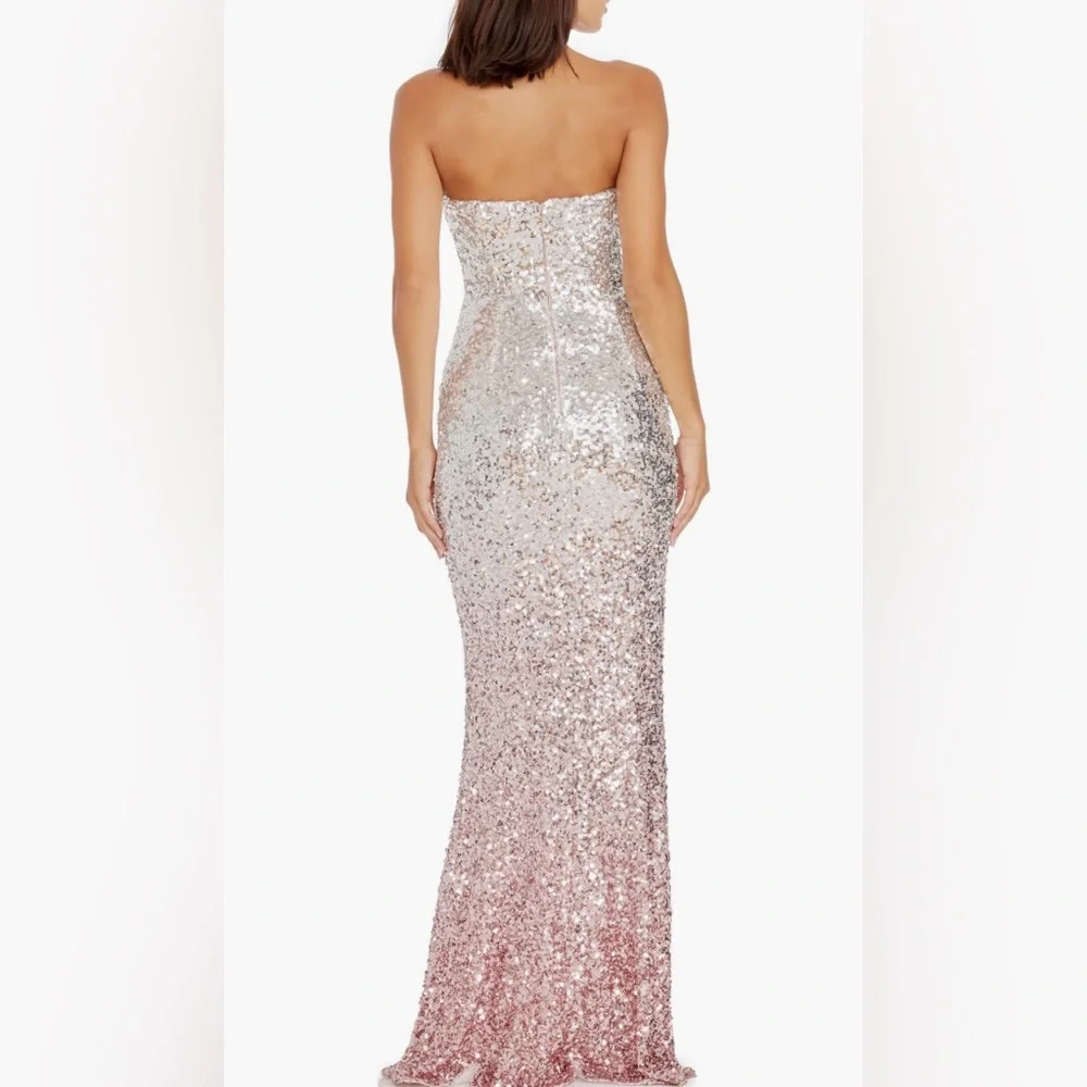 Dress The Population Sequin Gown-Small - Picture 2 of 9